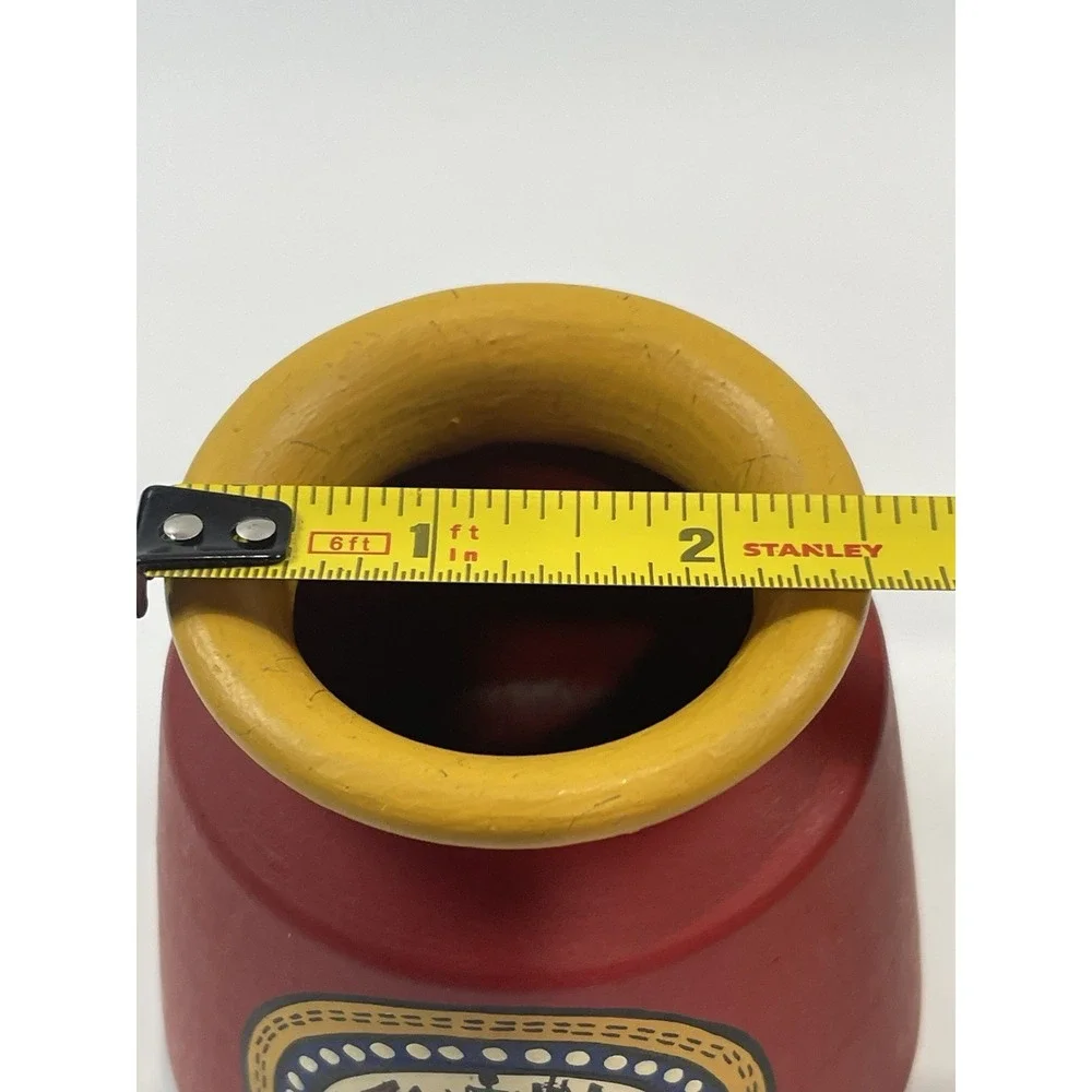 Handcrafted Terracotta Warli Art Vase Stationery Holder‎ Clay Pen Stand India